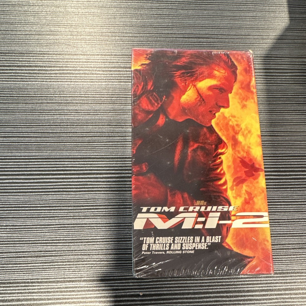 Paramount M:I-2 VHS Hi-Fi Full Screen 2000 PG-13 Tom Cruise John Woo